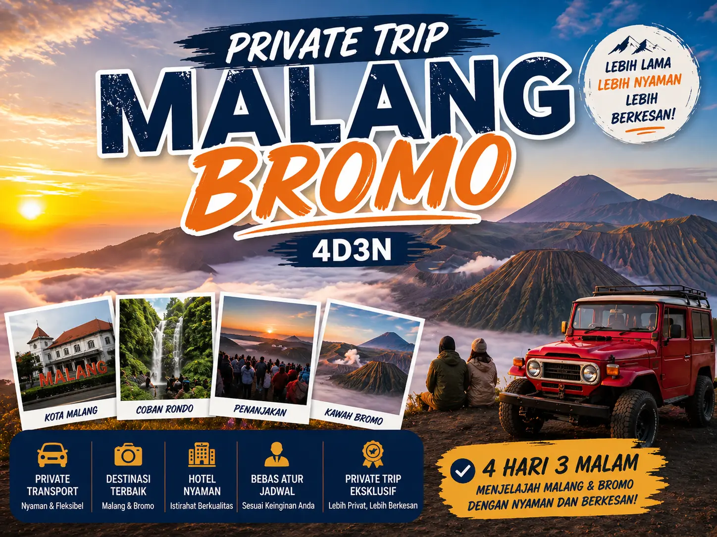 Private Trip Malang Bromo 4D3N