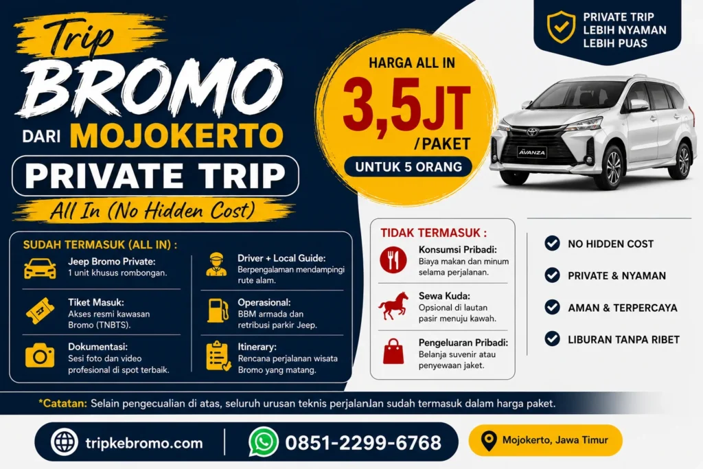 trip bromo dari mojokerto
