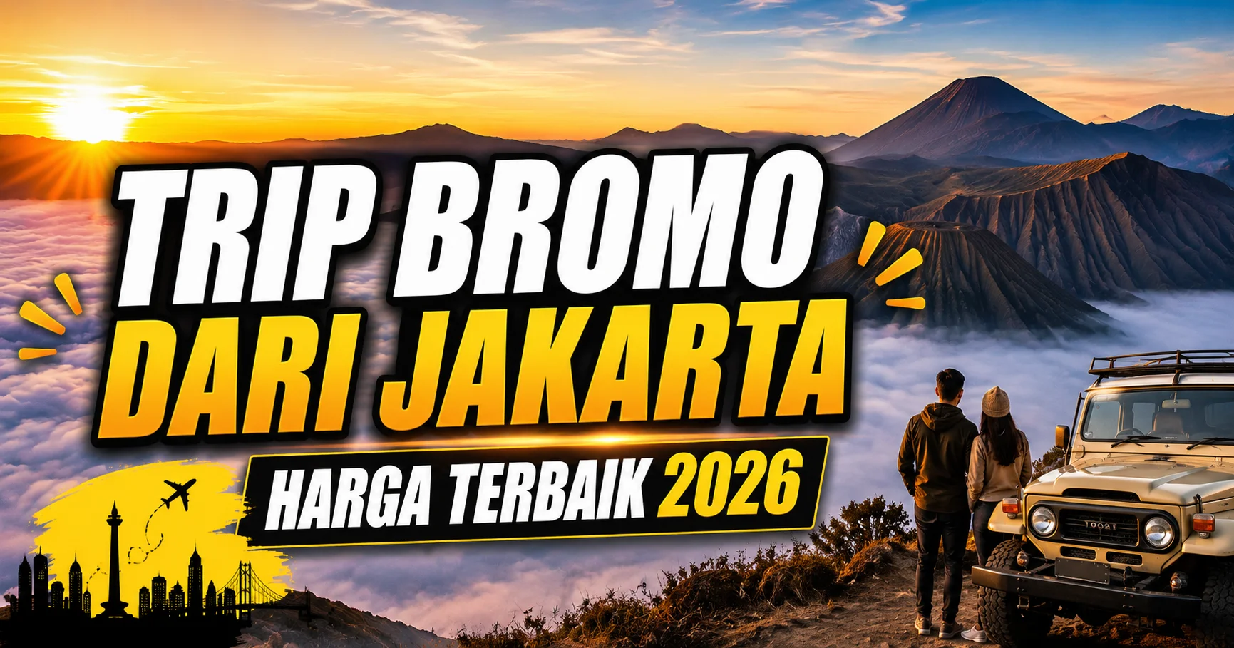 Pemandangan Keindahan Gunung Bromo untuk Peserta Trip dari Jakarta